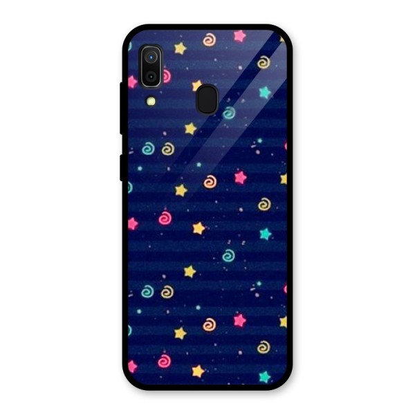 Cute Design Glass Back Case for Galaxy A30