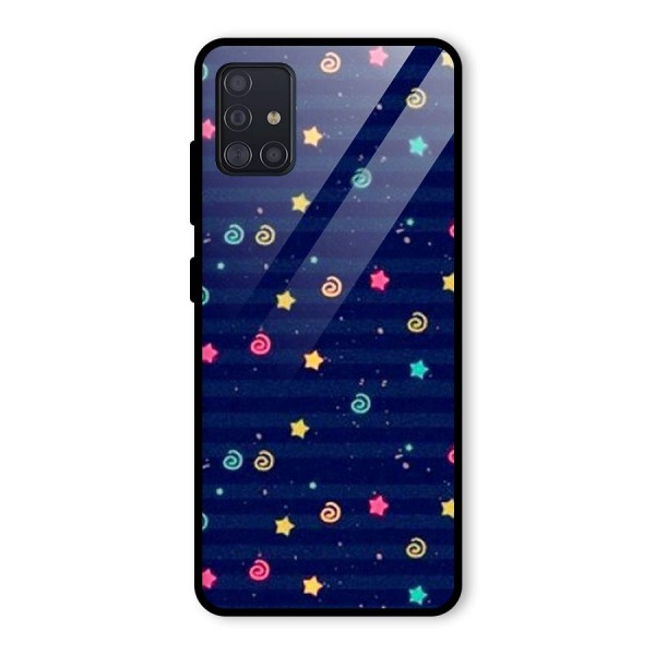 Cute Design Glass Back Case for Galaxy A51