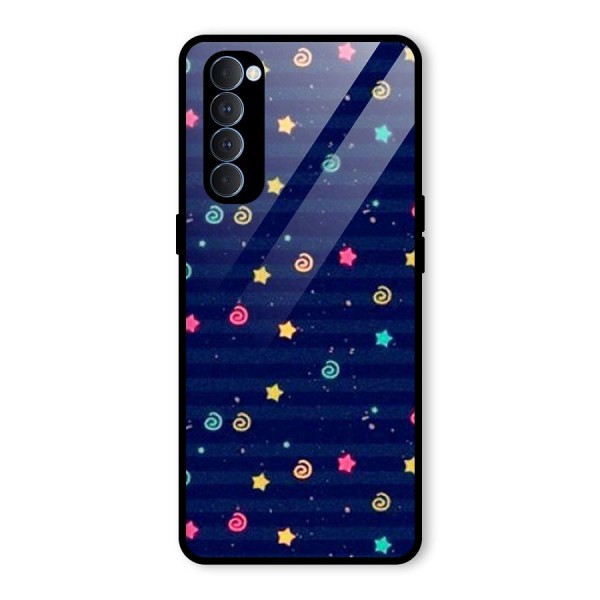 Cute Design Glass Back Case for Oppo Reno4 Pro