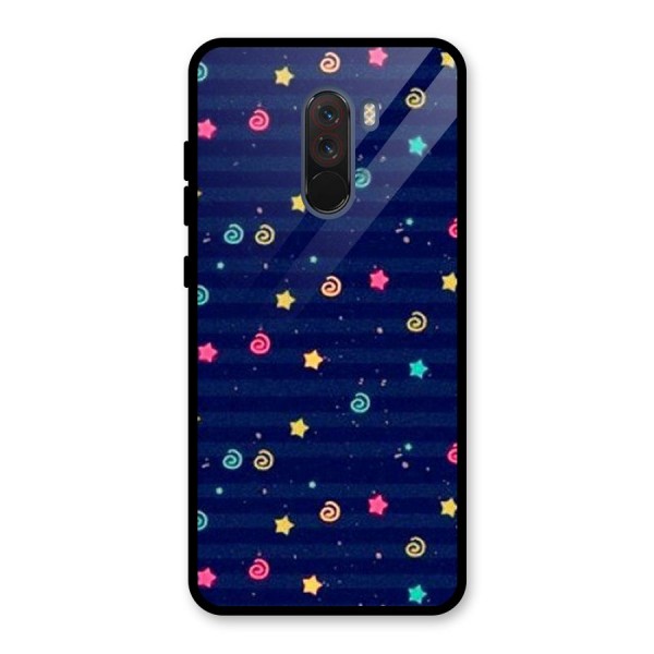 Cute Design Glass Back Case for Poco F1