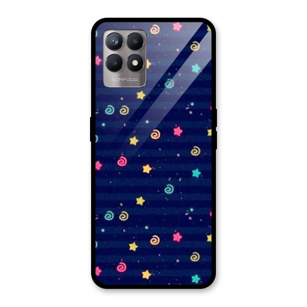 Cute Design Glass Back Case for Realme 8i