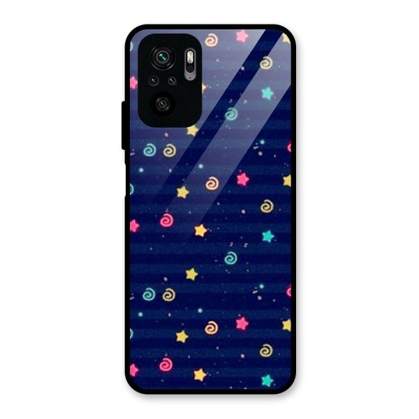 Cute Design Glass Back Case for Redmi Note 10