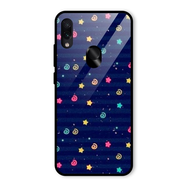 Cute Design Glass Back Case for Redmi Note 7