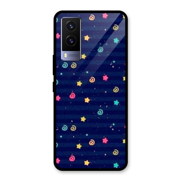 Cute Design Glass Back Case for Vivo V21e 5G