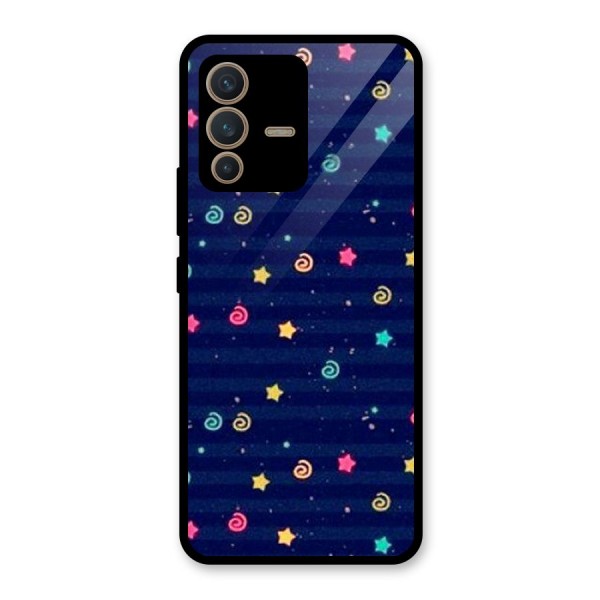 Cute Design Glass Back Case for Vivo V23 5G