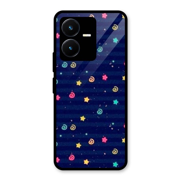 Cute Design Glass Back Case for Vivo Y22