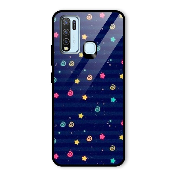 Cute Design Glass Back Case for Vivo Y30