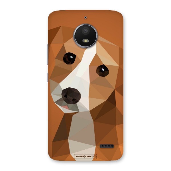 Cute Dog Back Case for Moto E4