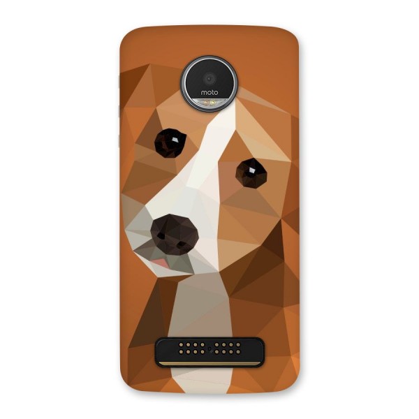 Cute Dog Back Case for Moto Z Play