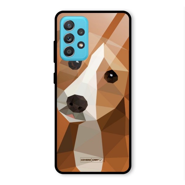 Cute Dog Glass Back Case for Galaxy A52s 5G