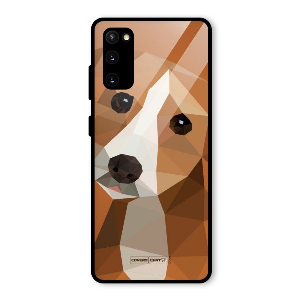 Cute Dog Glass Back Case for Galaxy S20 FE