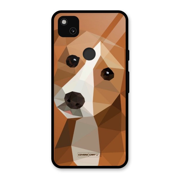 Cute Dog Glass Back Case for Google Pixel 4a