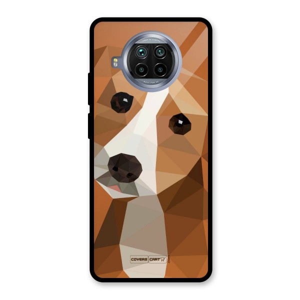 Cute Dog Glass Back Case for Mi 10i