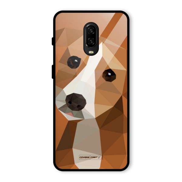 Cute Dog Glass Back Case for OnePlus 6T