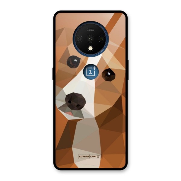 Cute Dog Glass Back Case for OnePlus 7T