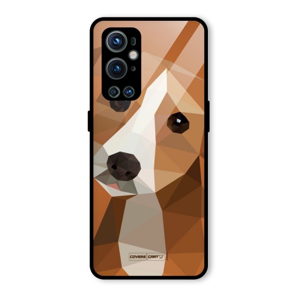 Cute Dog Glass Back Case for OnePlus 9 Pro