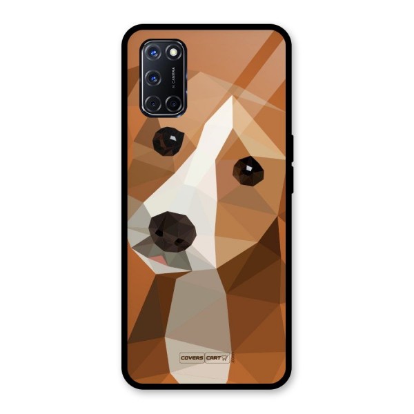 Cute Dog Glass Back Case for Oppo A52