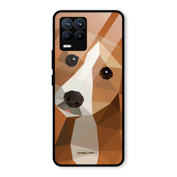 Cute Dog Glass Back Case for Realme 8 Pro