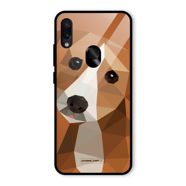 Cute Dog Glass Back Case for Redmi Note 7