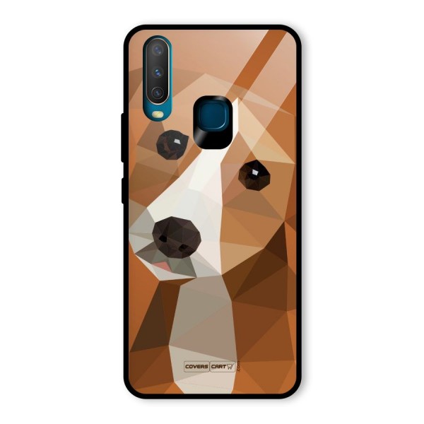 Cute Dog Glass Back Case for Vivo Y15