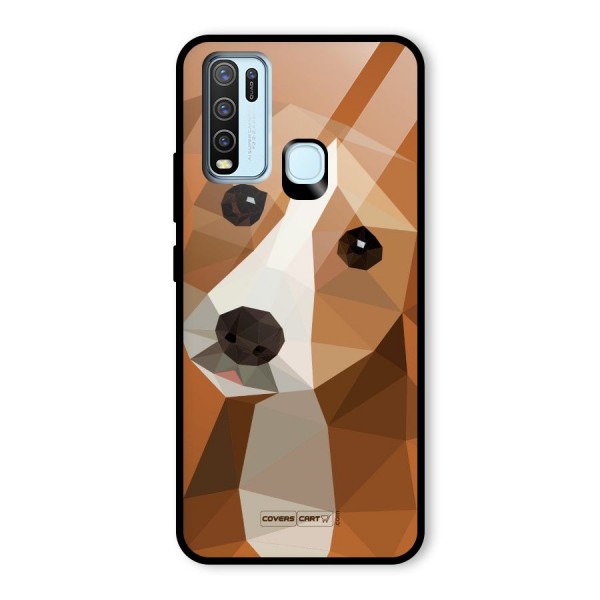 Cute Dog Glass Back Case for Vivo Y50