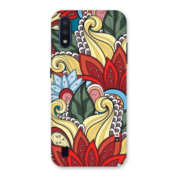 Cute Doodle Back Case for Galaxy M01