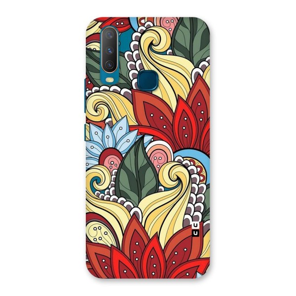 Cute Doodle Back Case for Vivo Y15