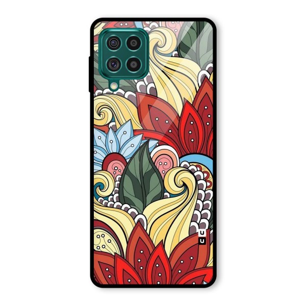 Cute Doodle Glass Back Case for Galaxy F62