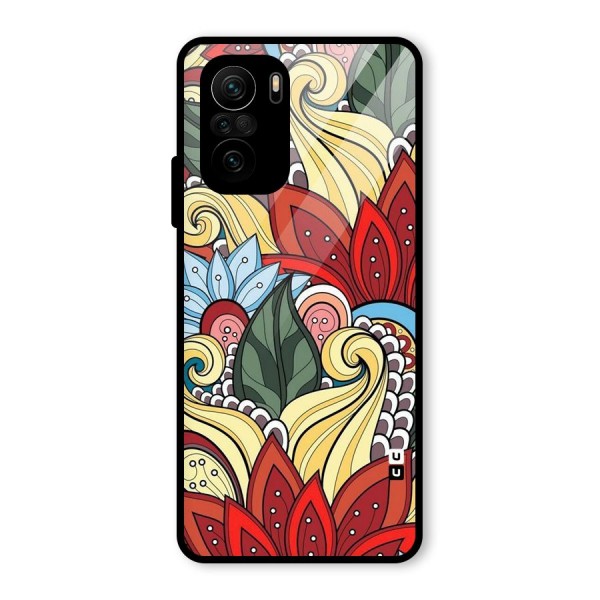 Cute Doodle Glass Back Case for Mi 11X Pro