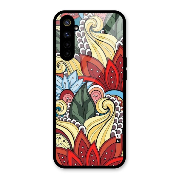 Cute Doodle Glass Back Case for Realme 6