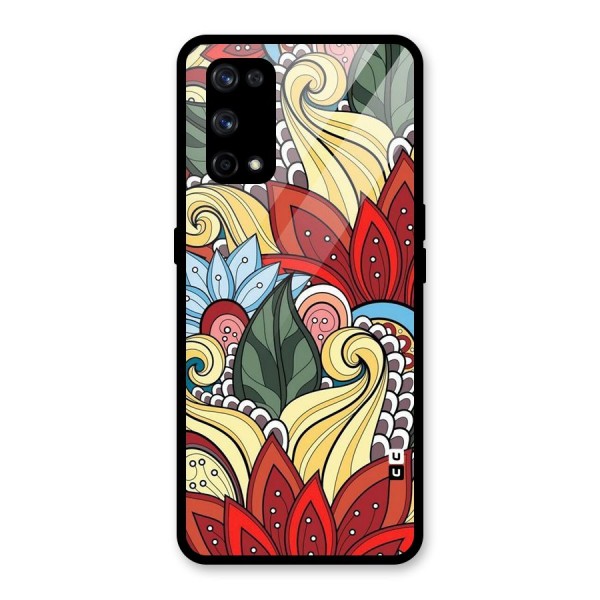 Cute Doodle Glass Back Case for Realme X7 Pro