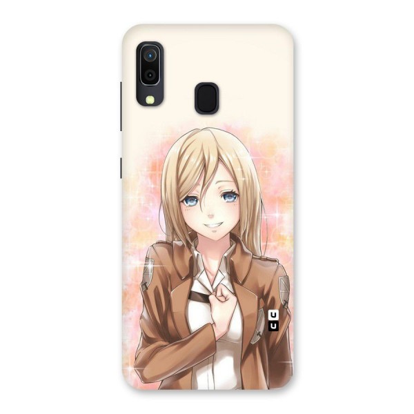 Cute Girl Art Back Case for Galaxy A20