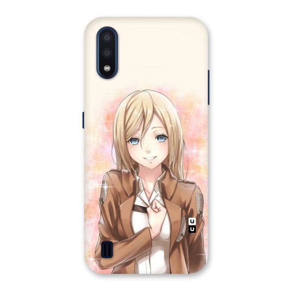 Cute Girl Art Back Case for Galaxy M01