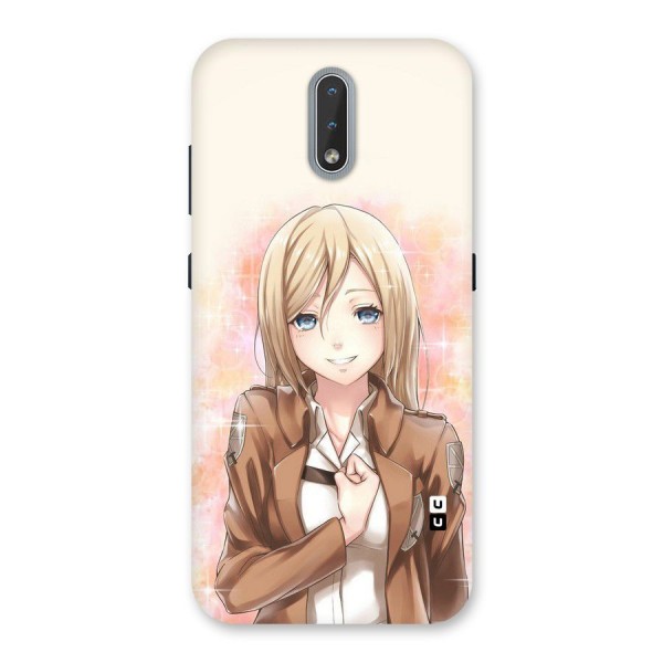 Cute Girl Art Back Case for Nokia 2.3