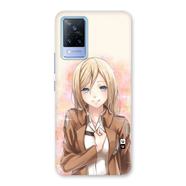 Cute Girl Art Back Case for Vivo V21 5G