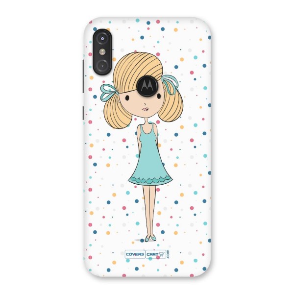 Cute Girl Back Case for Motorola One Power