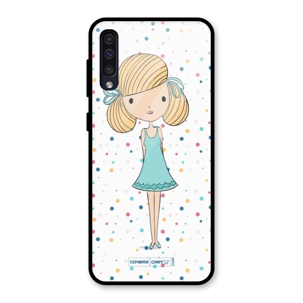 Cute Girl Glass Back Case for Galaxy A50s