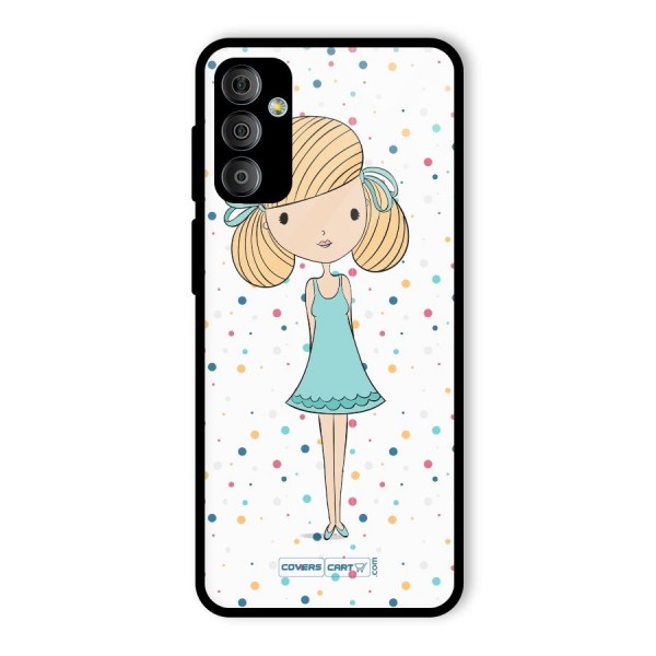 Cute Girl Glass Back Case for Galaxy F23