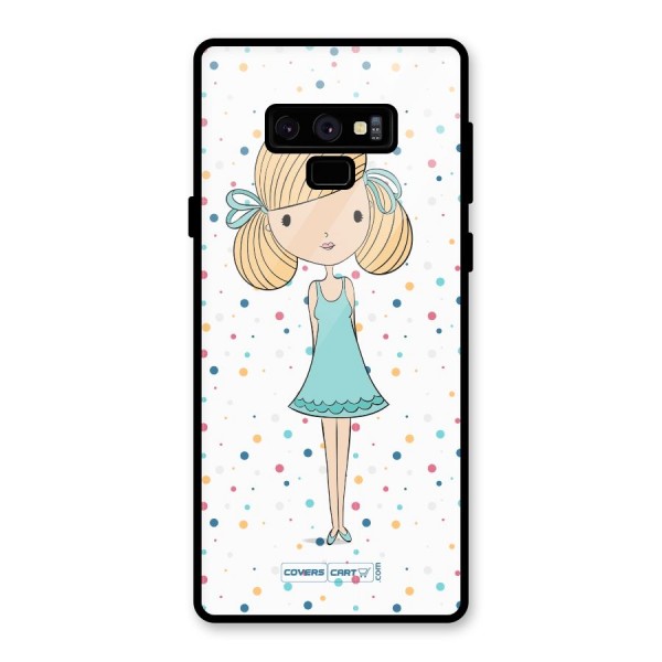 Cute Girl Glass Back Case for Galaxy Note 9