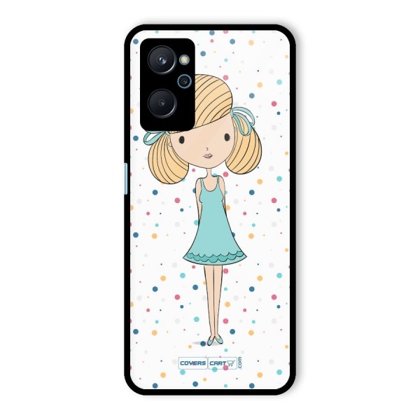 Cute Girl Glass Back Case for Realme 9i