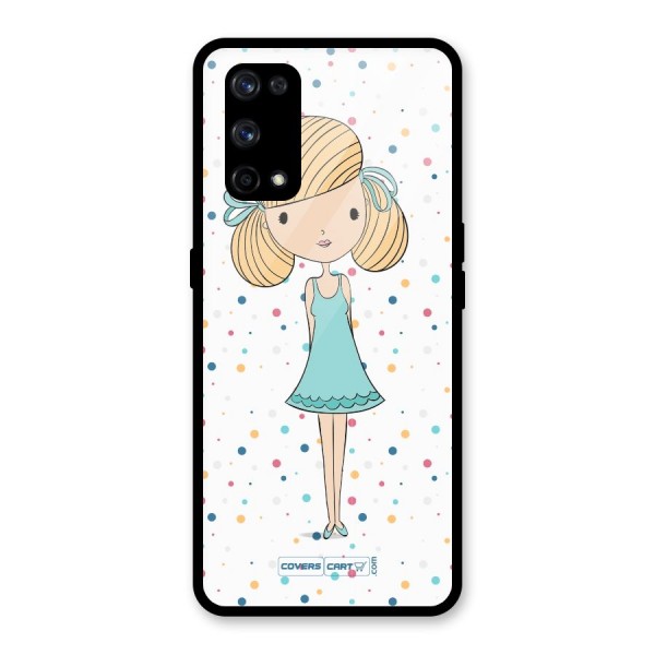 Cute Girl Glass Back Case for Realme X7 Pro