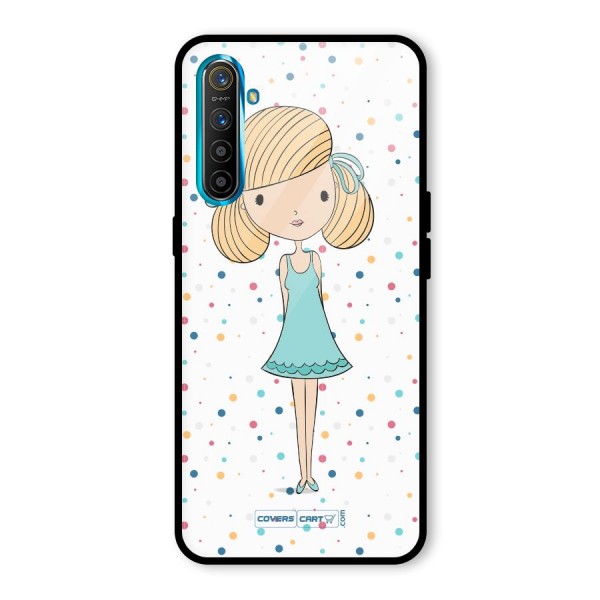 Cute Girl Glass Back Case for Realme XT