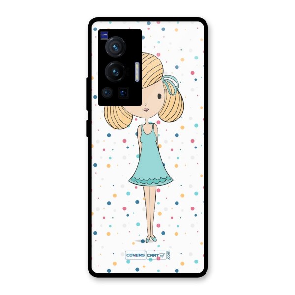 Cute Girl Glass Back Case for Vivo X70 Pro