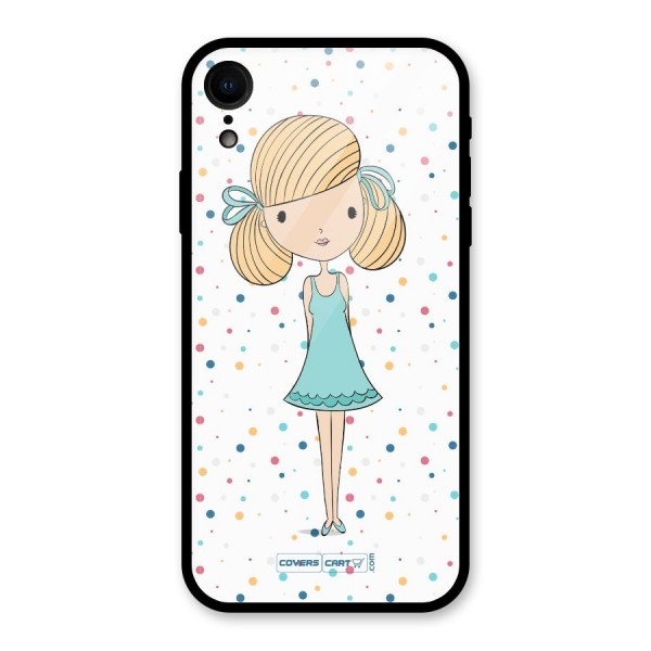 Cute Girl Glass Back Case for XR