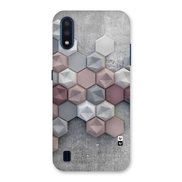 Cute Hexagonal Pattern Back Case for Galaxy M01