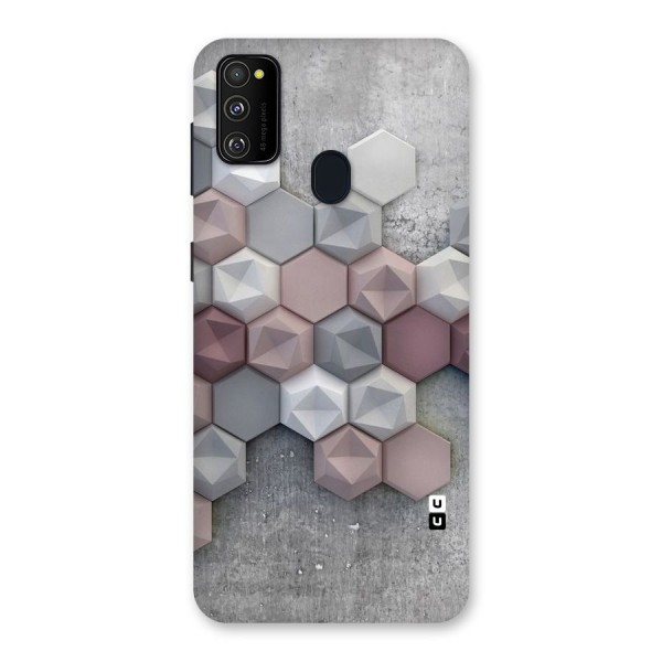 Cute Hexagonal Pattern Back Case for Galaxy M21