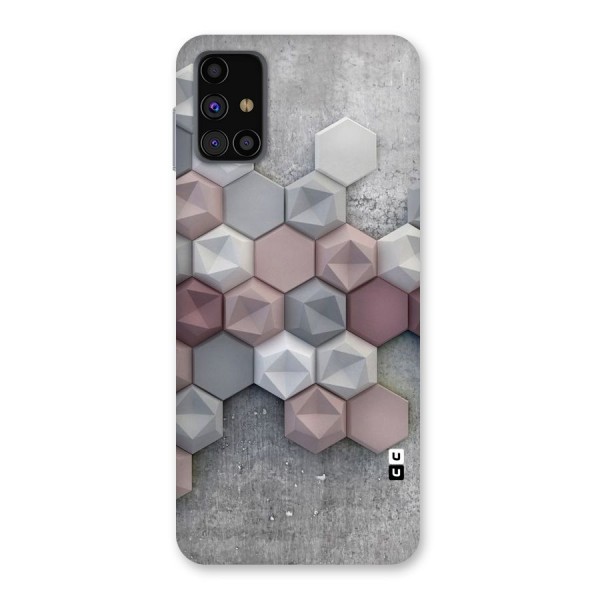 Cute Hexagonal Pattern Back Case for Galaxy M31s