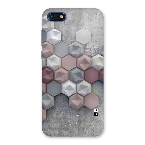 Cute Hexagonal Pattern Back Case for Honor 7s