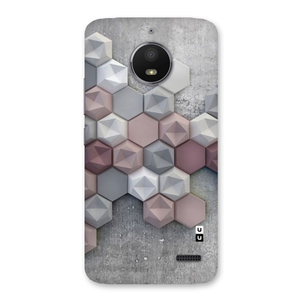 Cute Hexagonal Pattern Back Case for Moto E4