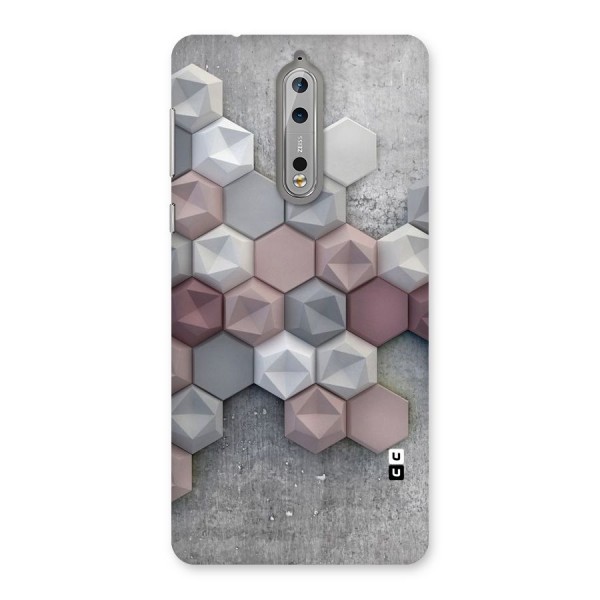 Cute Hexagonal Pattern Back Case for Nokia 8